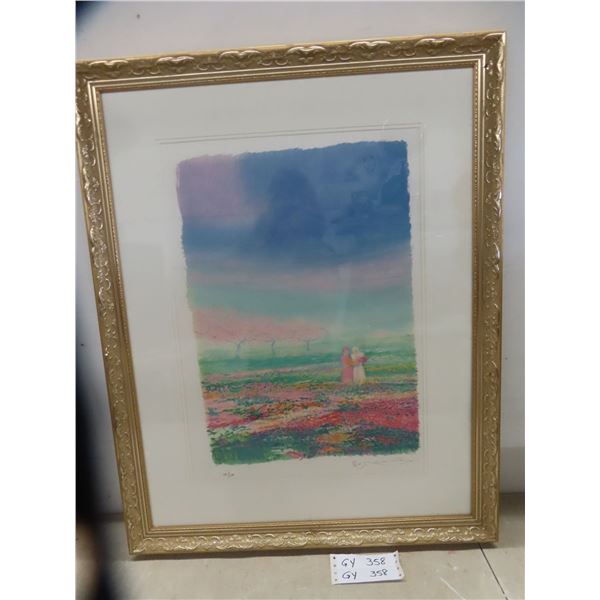 Framed and Numbered Print 29x23