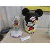 Image 1 : Mickey Mouse Cookie Jar and Winnie the Pooh