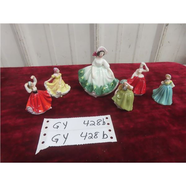 6 Royal Doulton Figurines: Sunday Best 4'' -1978
