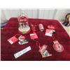 Image 1 : Coca Cola Clock and 6 Christmas Ornaments