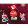 Image 6 : Coca Cola Clock and 6 Christmas Ornaments