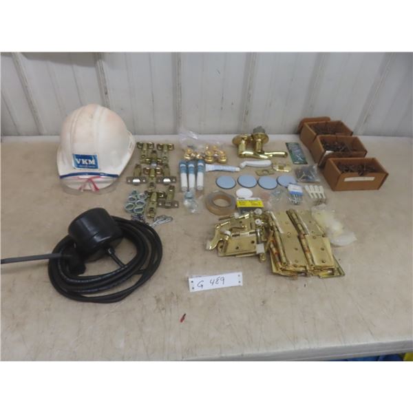 Hardware Hinges, Door Knobs, Nails Float for Pump