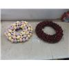 Image 1 : 2 Wreaths 15-17'' Across Eggs and Cherries