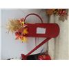 Image 3 : Tall Watering Can with Flowers, Metal Planter,Wreath