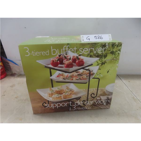 New 3 Tiered Buffet Server