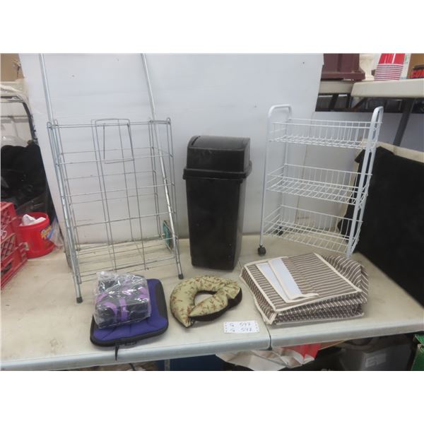 3 Tier Rolling Storage Cart, Closet Shoe Organizer