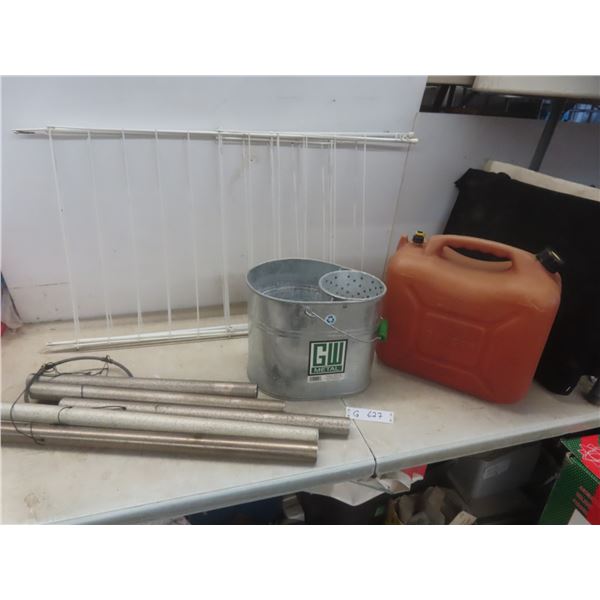 5 Chime Wind Chime 26'' Long, Metal Pail, Gas 