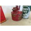 Image 5 : Gas Cans, Oil Squirt Cans, Quaker State Quart Can 
