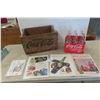 Image 1 : Coca Cola Wood Crate, 6 Pack of 750ml Coke Bottles, 4 