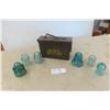 Image 1 : Metal Ammo Box, 6 Insulators 