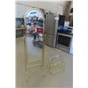 Image 1 : Brass Self Standing Mirror (Mirror Size) 17'' x 49'' , Magazine 