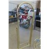 Image 2 : Brass Self Standing Mirror (Mirror Size) 17'' x 49'' , Magazine 