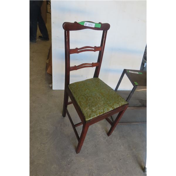 Chair, Shelf, Cane