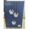 Image 4 : Grammercy 3 Light Pendant Light Fixture New or Store Return
