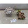 Image 1 : Yoda Talking Figure and Millennium Falcon From Starwars