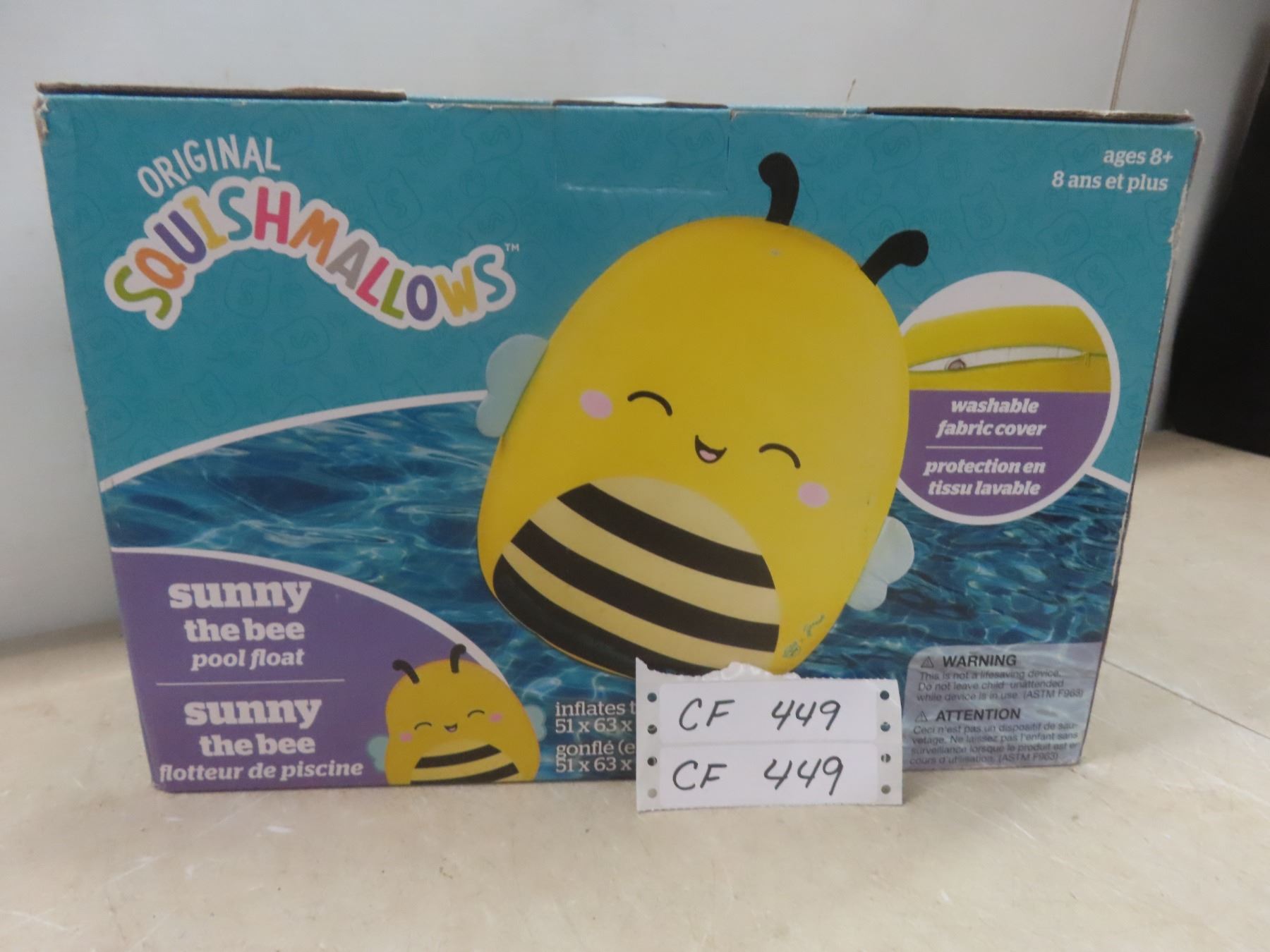 Bee Pool Float Original Squishmallows Sunny The Bee Pool Float New or Store Return ...