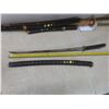 Image 10 : Shinai Bamboo Sword and 3 Swords with Sheaths