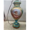 Image 4 : 2 Matching Porcelain Vase Lamps 27'' H No Shades