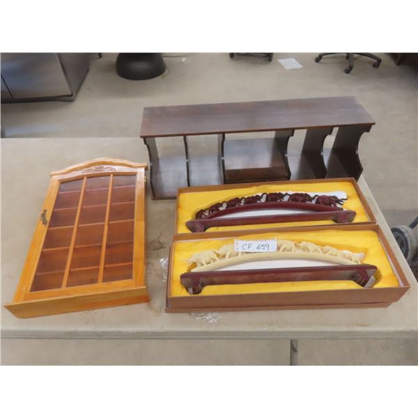 Shelf Décor, Desk Organizer 8x26x8 Display Cabinet 