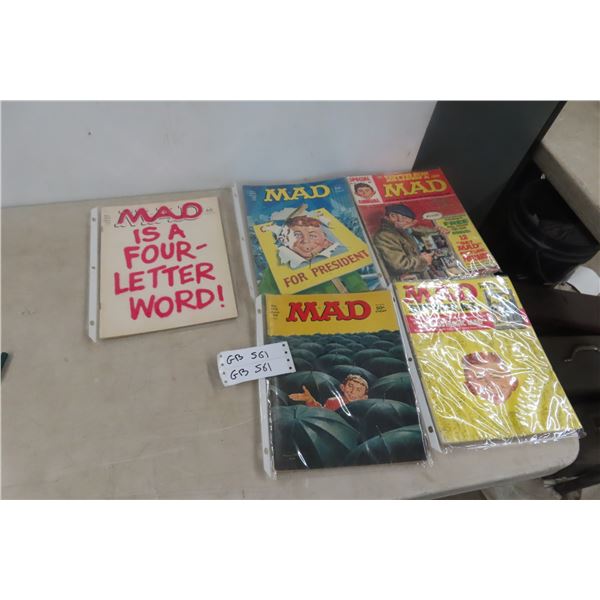 5 Mad Magazines From 70's 