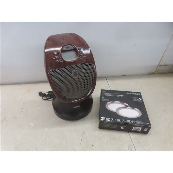 New Artika LED Closet Light 2 Pack and Honeywell Ceramic Heater