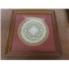 Image 7 : 8 Cross Stick/Petit Point Framed Pictures and Antique Georgan Lace 
