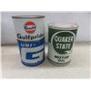 Image 8 : 7 Cans Motor Oil 1Quart and 1 Liter Size Esso, Gulf, 