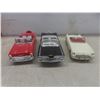 Image 4 : 3 Die Cast Convertibles 57 Bel Air 59 Impala 1/18