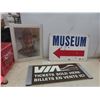 Image 1 : 2 Signs Wood Museum 16x24 Via Train Plexi 