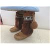 Image 4 : Unique Footstool with Muckluck Legs and Indiginous