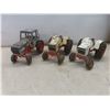 Image 1 : 3 Metal Tractors Largest 7x10x5 1/2