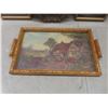 Image 2 : 3 Framed Sea Sheel Pictures and Wood Tray 