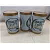 Image 4 : 5 Quaker State Motor Oil Quart Cans with Product 