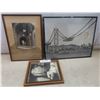 Image 1 : 3 Black and White Framed Pictures Largest 20x16