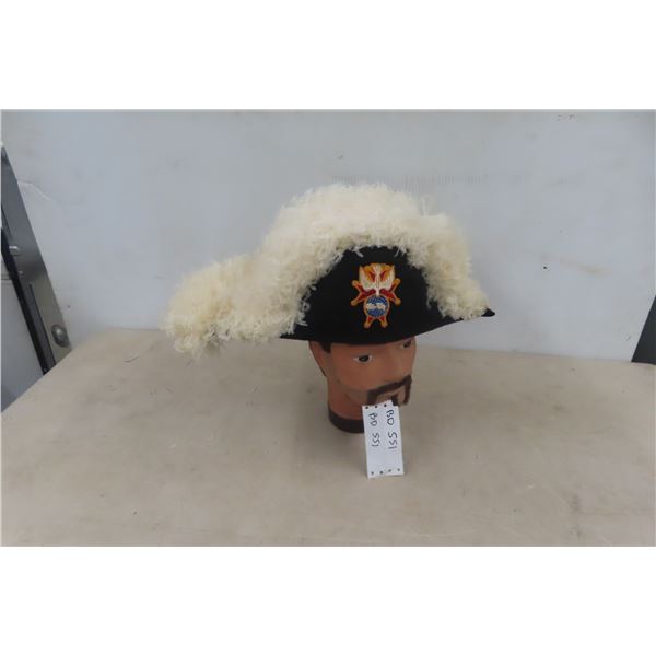 Vintage Knights of Columbus Chapeau Hat with