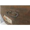 Image 3 : Antique Wood Immigrant Trunk 23'' x 43'' x 23'' 