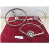 Image 1 : Vintage Steering Wheel, 2 Steering Wheel Horn Rings: Ford & 