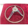 Image 3 : Vintage Steering Wheel, 2 Steering Wheel Horn Rings: Ford & 