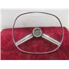 Image 5 : Vintage Steering Wheel, 2 Steering Wheel Horn Rings: Ford & 