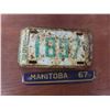 Image 2 : Chrome Car Emblems, Keys, 1968 Saskatchewan Plate & More 