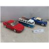 Image 1 : 3 Diecast : 1992 Ferrari 1/18 , 1962 VW Bus 1/24 , Muscle Machine