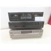 Image 1 : Onkyo Double Cassette Player, JVC CD Player (No Power Cord),