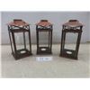 Image 1 : (3) Decorative Lanterns for Tea Light Candles 