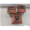 Image 2 : (3) Decorative Lanterns for Tea Light Candles 