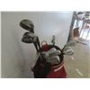 Image 5 : Red Coloured MacGregor Golf Bag with Set of Left-Handed Golf