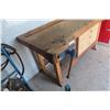 Image 3 : Shop Wood Work Bench with 3 Drawers 34'' x 26'' x 65''