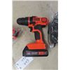 Image 2 : New Black&Decker 20V Drill , 1/4'' Impact, 2 Batteries & Chargers. 
