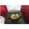 Image 2 : 10 K C.Z. "M" Size 7 Ring Total Weight 2 Grams