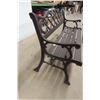 Image 2 : Cast and Wood Bench 50" Wide