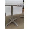 Image 2 : 2 Pedestal Café Tables 27 x 23 x 23"